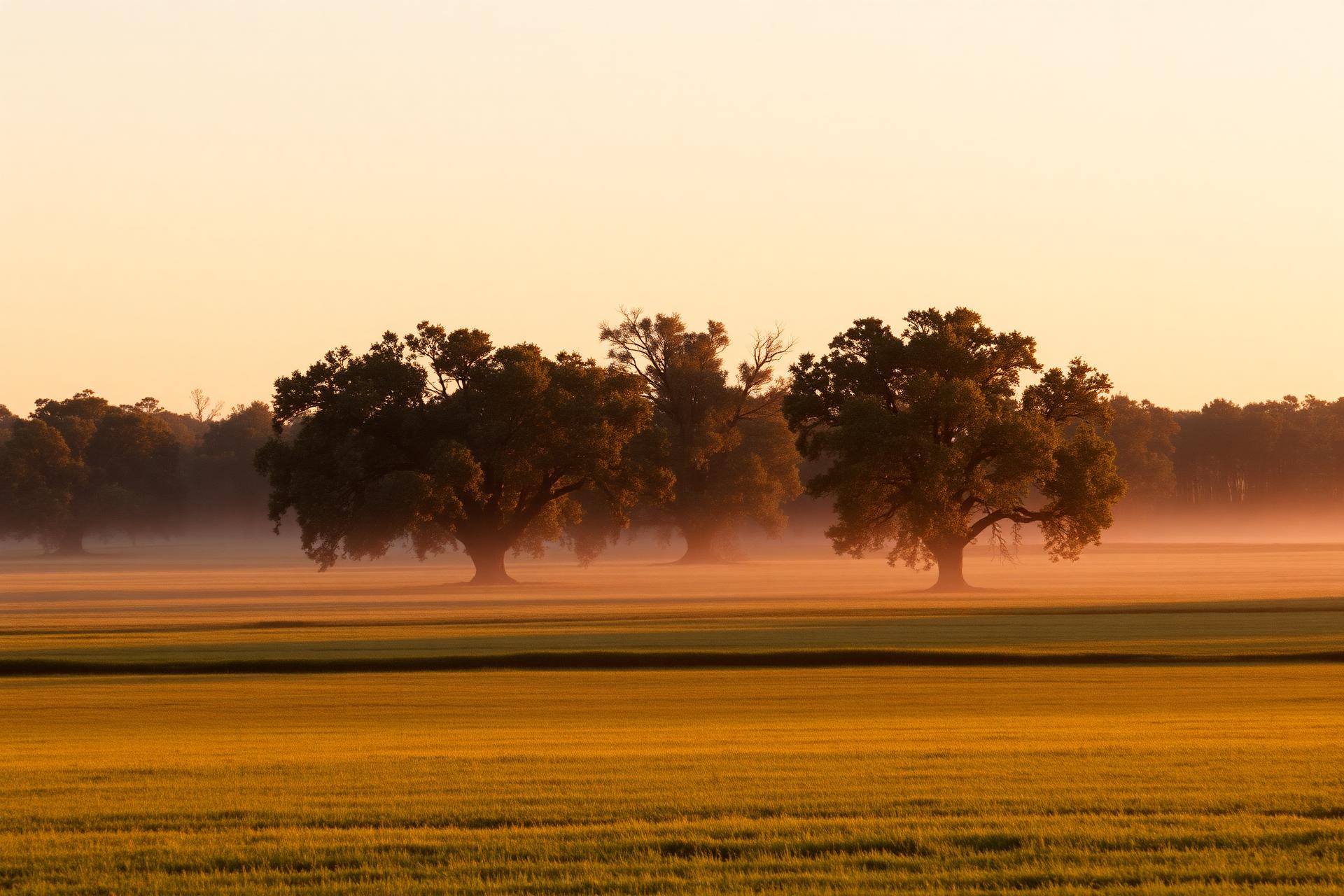 Levy County farmland at sunrise